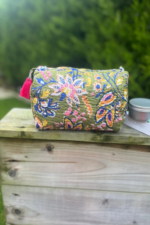 Green Floral -Pouches Set Of 3