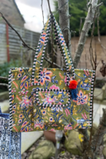 Green Floral -Tote Bag