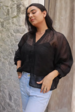Suhana-Oversized Big Pockets Shirt - Image 2