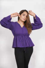 Hannah - Peplum Top - Image 3