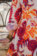 Diva- Tiered Cotton Dress - Image 3