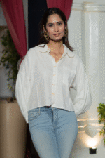 Rush Hour-crop Drop Shoulder Shirt