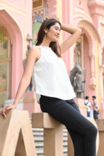 Peace-Halter Neck Embellished Top - Image 2