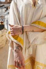 Petal Print Raglan Sleeve Tunic For Women - Image 2