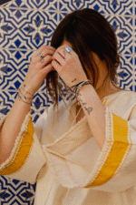 Petal Print Raglan Sleeve Tunic For Women - Image 3