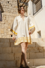 Petal Print Raglan Sleeve Tunic For Women