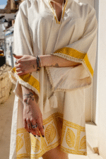 Petal Print Raglan Sleeve Tunic For Women - Image 5